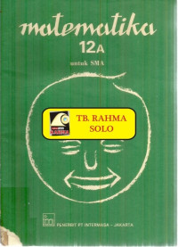 Image of MATEMATIKA 12A UNTUK SMA