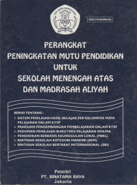 Image of PERANGKAT PENINGKATAN PENDIDIKAN UNTUK SEKOLAH MENENGAH ATAS DAN MADRASAH ALIYAH