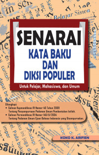 Image of SENARAI KATA BAKU DAN DIKSI POPULER