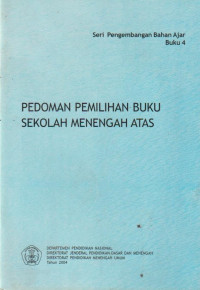 Image of PEDOMAN PEMILIHAN BUKU SEKOLAH MENENGAH ATAS