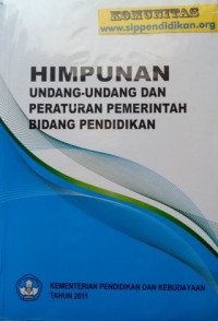 Image of HIMPUNAN PERATURAN PEMERINTAH RI DI BIDANG PENDIDIKAN