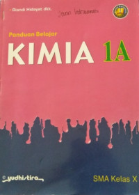Image of PANDUAN BELAJAR KIMIA 1A SMA KELAS X